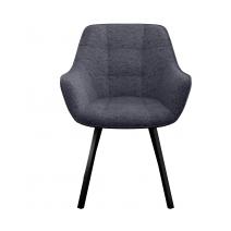  Стул DikLine 252 М поворотный, NS13 GRAPHITE, ножки черные, фото 4 