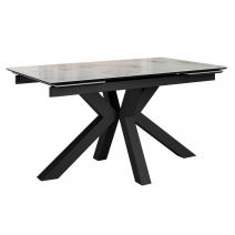  Стол DikLine SFE140 Керамика Italian Grey (глянец серый)/подстолье черное/опоры черные (2 уп.), фото 1 