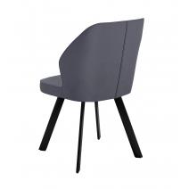  Стул DikLine 232 поворотный B28 ANTRACITE, ножки черные, фото 2 