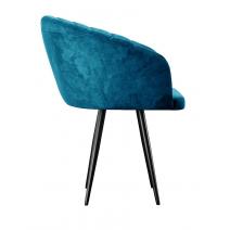  Стул DikLine 442 поворотный, M19 бирюза, ножки черные, фото 3 