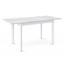  Стол Dikline L110 Мрамор белый (ЛДСП EGGER)/Опоры белый, фото 2 