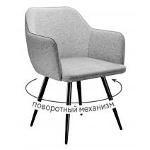  Стул DikLine 277 поворотный NS10 GREY, ножки черные, фото 1 