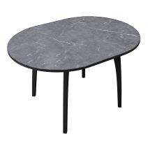  Стол DikLine MK46 Керамика Серый мрамор/подстолье черное/опоры черные, фото 5 