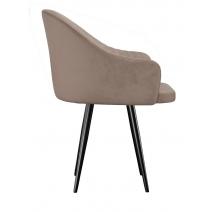  Стул DikLine 439 поворотный, C43 капучино, ножки черные, фото 3 