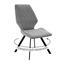  Стул DikLine 243 B22 GREY поворотный/ ножки черные, фото 1 