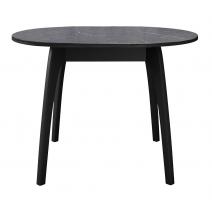  Стол DikLine MK46 Керамика Серый мрамор/подстолье черное/опоры черные, фото 2 