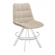  Стул DikLine 229 поворотный, B03 BEIGE, ножки белые, фото 1 