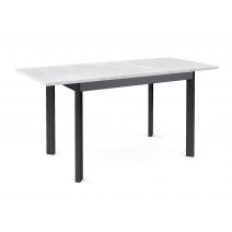  Стол Dikline L110 Мрамор белый (ЛДСП EGGER)/Опоры черный, фото 2 