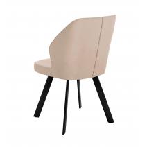  Стул DikLine 232 поворотный B03 BEIGE, ножки черные, фото 2 