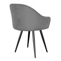  Стул DikLine 439 поворотный, C56 серый, ножки черные, фото 2 