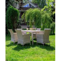  AMELIA обеденный комплект бежевого цвета на 6 персон, фото 1 