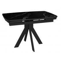  Стол DikLine DKU120 Керамика Черный мрамор/подстолье черное/опоры черные (2 уп.), фото 1 