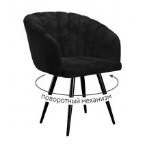  Стул DikLine 442 поворотный, M18 черный, ножки черные, фото 1 