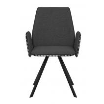  Стул DikLine 293 поворотный SB5/A3 серый, ножки черные, фото 4 