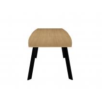  Стол DikLine XL160 Дуб Каселла натуральный, опоры черные, фото 5 