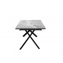  Стол DikLine KX160 керамика серый мрамор C31 глянец/опоры черные (2 уп), фото 6 