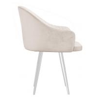  Стул DikLine 439 поворотный, C103 крем, ножки белые, фото 3 