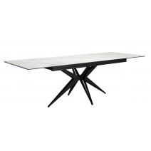  Стол DikLine KW160 керамика белый мрамор С41 матовая/опоры черные (2 уп.), фото 4 