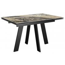  Стол DikLine SKM120 Керамика Amadeus/подстолье черное/опоры черные, фото 1 