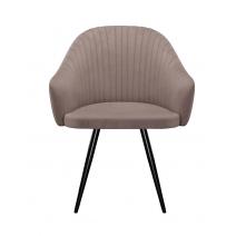  Стул DikLine 439 поворотный, C43 капучино, ножки черные, фото 4 