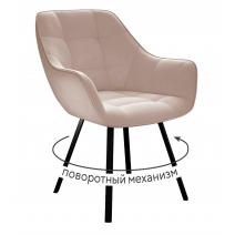  Стул DikLine 252 М поворотный, B03 BEIGE, ножки черные, фото 1 