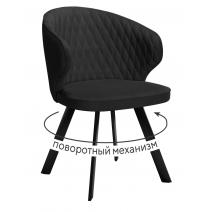  Стул DikLine 249 поворотный, K21 черный, ножки черные, фото 1 