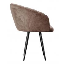  Стул DikLine 442 поворотный, M05 шоколад, ножки черные, фото 4 