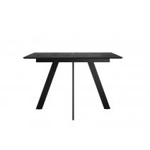  Стол DikLine DKD120, керамика 120(160)х80, мрамор черный матовый, опоры черные (2 уп.), фото 6 