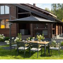  Зонт SKY BLACK квадратный в комплекте с утяжелителями, фото 1 