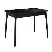  Стол DikLine MK15 Керамика Черный мрамор/подстолье черное/опоры черные, фото 1 