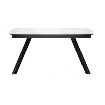  Стол DikLine KL160 керамика белый мрамор С39 глянец/опоры черные) (2 уп), фото 9 