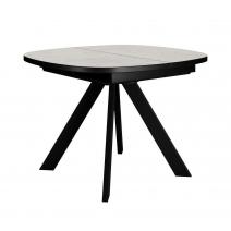  Стол DikLine B110 Хромикс белый/опоры черные, фото 1 