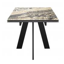  Стол DikLine SKM120 Керамика Amadeus/подстолье черное/опоры черные, фото 8 