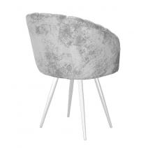  Стул DikLine 442 поворотный, M13 светло-серый, ножки белые, фото 2 