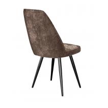  Стул DikLine 327 поворотный M05 шоколад, ножки черные, фото 4 