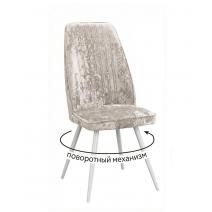  Стул DikLine 327 поворотный M02 бежевый, ножки белые, фото 1 