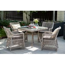  "Айриш" стол плетеный из искусственного ротанга, цвет бежевый, фото 6 