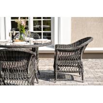  "Дольче" обеденная группа из искусственного ротанга, цвет графит, фото 9 