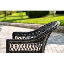  "Дольче" обеденная группа из искусственного ротанга, цвет графит, фото 11 