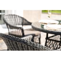  "Дольче" обеденная группа из искусственного ротанга, цвет графит, фото 13 