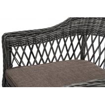  "Дольче" обеденная группа из искусственного ротанга, цвет графит, фото 21 