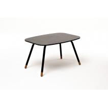  "Верона" журнальный столик из HPL 70х50, H40, каркас черный муар, цвет столешницы "серый гранит", фото 3 