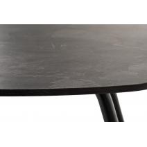  "Верона" журнальный столик из HPL 70х50, H40, каркас черный муар, цвет столешницы "серый гранит", фото 6 