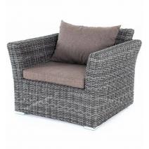  "Капучино" кресло из искусственного ротанга, цвет графит, фото 1 