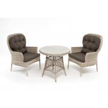  "Алиса" кофейный комплект из искусственного ротанга, цвет бежевый, фото 2 