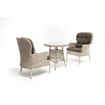  "Алиса" кофейный комплект из искусственного ротанга, цвет бежевый, фото 3 