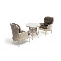  "Алиса" кофейный комплект из искусственного ротанга, цвет бежевый, фото 4 