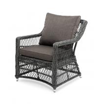  "Гранд Латте" кресло из искусственного ротанга, цвет графит, фото 1 