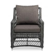  "Гранд Латте" кресло из искусственного ротанга, цвет графит, фото 2 