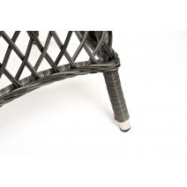  "Алиса" кофейный комплект из искусственного ротанга, цвет графит, фото 6 